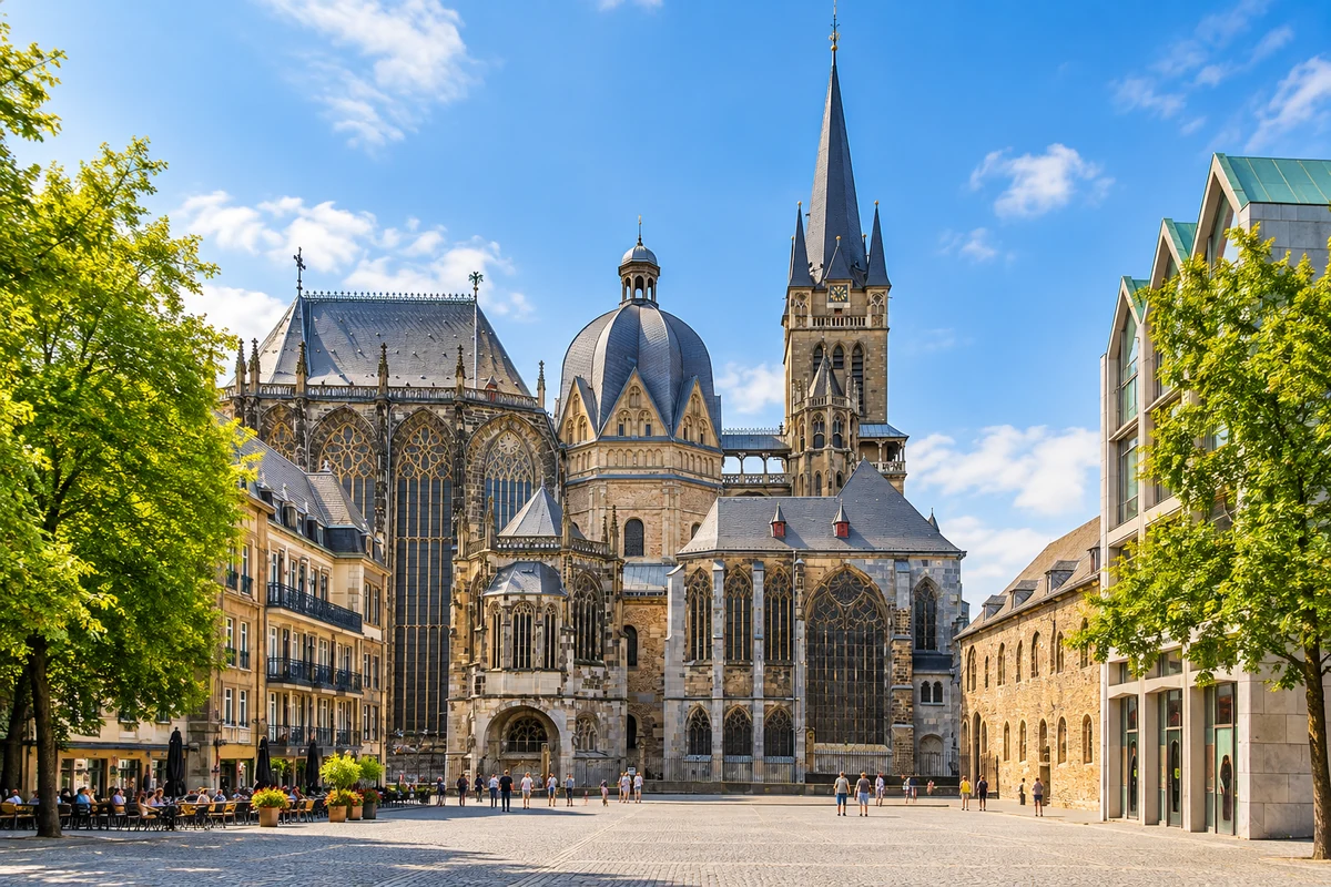 Aachener Dom in Aken.