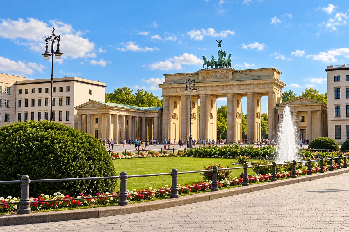 Brandenburger Tor in Berlijn.