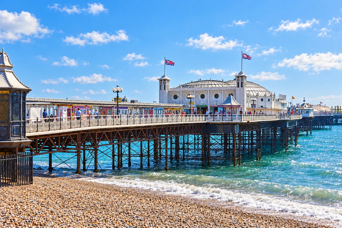Brighton Palace Pier in Brighton.