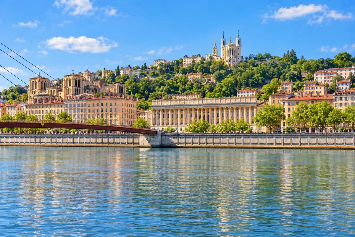 Saône, Vieux Lyon en Fourvière in Lyon.
